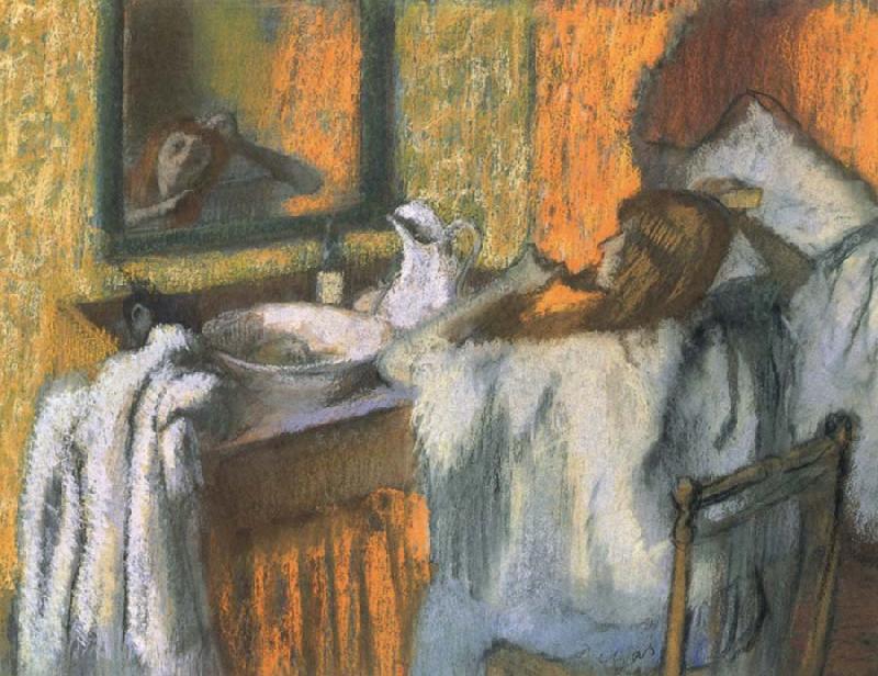 Edgar Degas Woman at her toilette